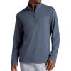 image:imageGaiam Mens Reform Long Sleeve Quarterzip Standard Fit Stretch Midweight MaterialCool Grey