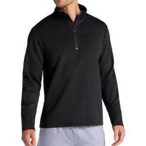 image:imageGaiam Mens Recovery Long Sleeve QuarterZip Standard Fit Midweight Breathable MaterialBlack