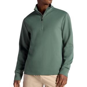 image:imageGaiam Mens Recovery Long Sleeve QuarterZip Standard Fit Midweight Breathable MaterialDuck Green