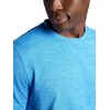 image:imageGaiam Mens Breathe Ease Short Sleeve Crewneck Top Standard Fit Stretch Heavyweight Performance MaterialCampanula Heather
