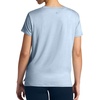 image:imageGaiam Womens Align Marled TShirt Relaxed Fit Stretch Midweight Heathered Material HighLow HemBlue Fog Heather