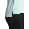 image:imageGaiam Womens Align Marled TShirt Relaxed Fit Stretch Midweight Heathered Material HighLow HemBlue Haze Heather