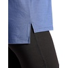 image:imageGaiam Womens Align Marled TShirt Relaxed Fit Stretch Midweight Heathered Material HighLow HemBlue Indigo Heather