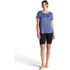 image:imageGaiam Womens Align Marled TShirt Relaxed Fit Stretch Midweight Heathered Material HighLow HemBlue Indigo Heather