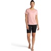 image:imageGaiam Womens Align Marled TShirt Relaxed Fit Stretch Midweight Heathered Material HighLow HemCandlelight Peach Heather