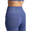 image:imageGaiam Womens Rib Mix HighRise 78 Legging Slim Fit 25 Inseam Stretch Midweight Performance MaterialBlue Indigo