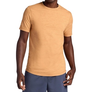 image:imageGaiam Mens Breathe Ease Short Sleeve Crewneck Top Standard Fit Stretch Heavyweight Performance MaterialBiscuit Heather