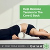 image:imageGaiam 6 Mini Yoga Wheel Compact Spine amp Back Stretcher Nonslip CushioningBack Roller Wheel For Yoga PilatesExerciseSheer Chambray