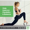 image:imageGaiam 6 Mini Yoga Wheel Compact Spine amp Back Stretcher Nonslip CushioningBack Roller Wheel For Yoga PilatesExerciseSheer Chambray
