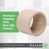 image:imageGaiam 6 Mini Yoga Wheel Compact Spine amp Back Stretcher Nonslip CushioningBack Roller Wheel For Yoga PilatesExerciseSheer Chambray