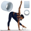 image:imageGaiam 6 Mini Yoga Wheel Compact Spine amp Back Stretcher Nonslip CushioningBack Roller Wheel For Yoga PilatesExerciseSheer Chambray