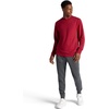 image:imageGaiam mens Namaste Crewneck Top Relaxed Fit Stretch Heavyweight Terry MaterialBiking Red