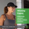 image:imageGaiam Ponytail Hat for Women Breathable Mesh Running Hat Workout Cap with Moisture Wicking SweatbandAdjustable Baseball CapBlack