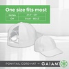 image:imageGaiam Ponytail Hat for Women Breathable Mesh Running Hat Workout Cap with Moisture Wicking SweatbandAdjustable Baseball CapBlack