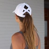 image:imageGaiam Ponytail Hat for Women Breathable Mesh Running Hat Workout Cap with Moisture Wicking SweatbandAdjustable Baseball CapWhite