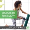 image:imageGaiam Yoga Mat Strap Slap Band  Keeps Your Mat Tightly Rolled and Secure with One Snap  Strong Clasp for Yoga Mat Storage and Travel  Fits Most Size Mats 20 L x 15 W