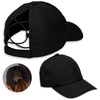 image:imageGaiam Ponytail Hat for Women Breathable Mesh Running Hat Workout Cap with Moisture Wicking SweatbandAdjustable Baseball CapBlack
