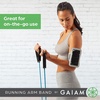 image:imageGaiam Running Arm Band  Clear Window Phone Holder with AirPods Bag or Keys Pocket  for Jogging Walking and Running Exercise amp Fitness  Adjustable MoistureWicking and Durable Protection