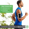 image:imageGaiam Running Arm Band  Clear Window Phone Holder with AirPods Bag or Keys Pocket  for Jogging Walking and Running Exercise amp Fitness  Adjustable MoistureWicking and Durable Protection
