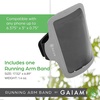 image:imageGaiam Running Arm Band  Clear Window Phone Holder with AirPods Bag or Keys Pocket  for Jogging Walking and Running Exercise amp Fitness  Adjustable MoistureWicking and Durable Protection