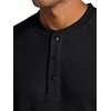 image:imageGaiam Mens Cozy amp Cool Henley Shirt Standard Fit Stretch Midweight Micro Waffle Jacquard MaterialBlack