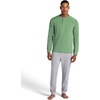 image:imageGaiam Mens Cozy amp Cool Henley Shirt Standard Fit Stretch Midweight Micro Waffle Jacquard MaterialLoden Frost