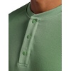 image:imageGaiam Mens Cozy amp Cool Henley Shirt Standard Fit Stretch Midweight Micro Waffle Jacquard MaterialLoden Frost