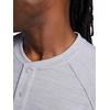 image:imageGaiam Mens Cozy amp Cool Henley Shirt Standard Fit Stretch Midweight Micro Waffle Jacquard MaterialSleet Heather