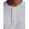 image:imageGaiam Mens Cozy amp Cool Henley Shirt Standard Fit Stretch Midweight Micro Waffle Jacquard MaterialSleet Heather