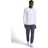 image:imageGaiam Mens Cozy amp Cool Henley Shirt Standard Fit Stretch Midweight Micro Waffle Jacquard MaterialStark White