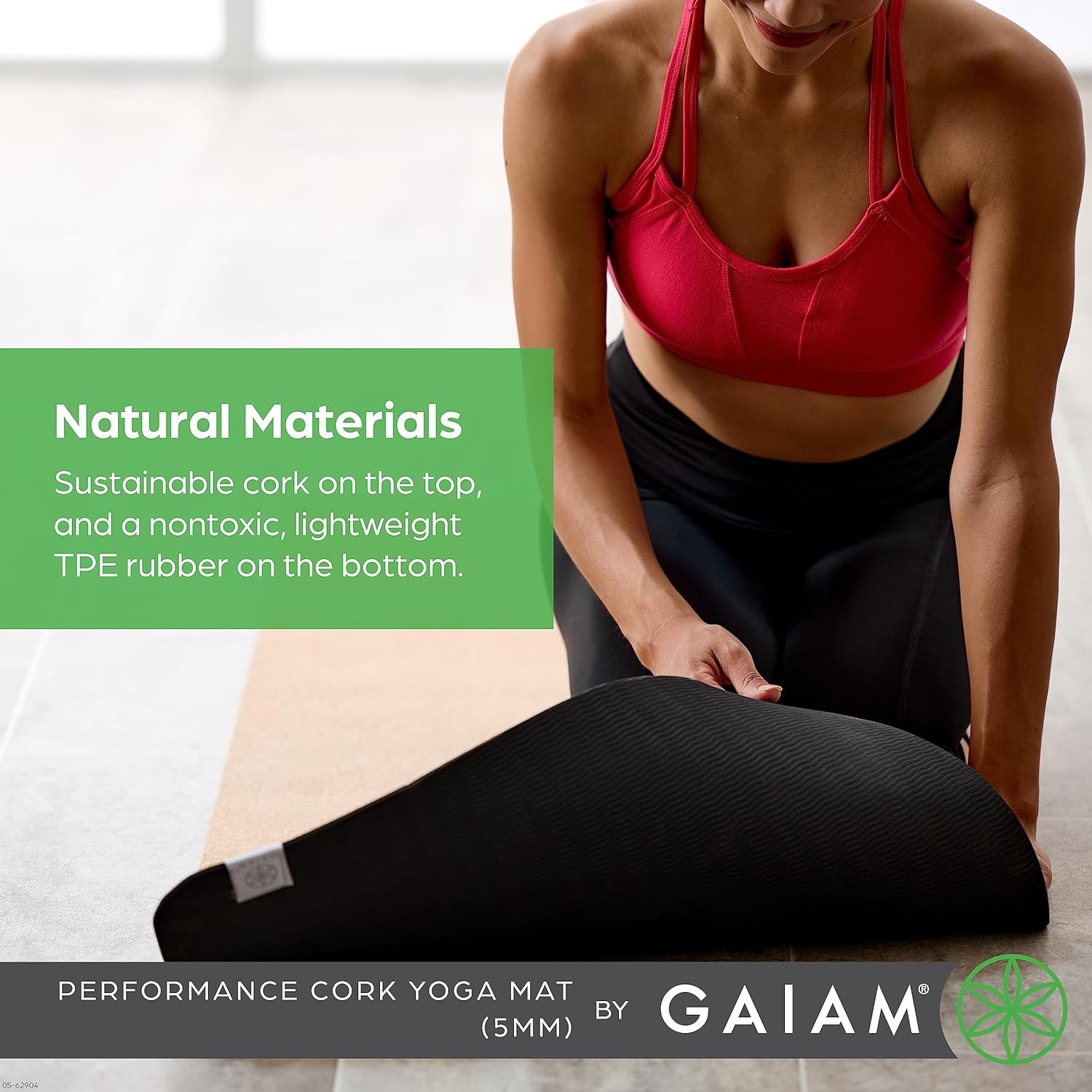 image:imageGaiam Yoga Mat  Premium 5mm Solid Thick Non Slip Exercise amp Fitness Mat for All Types of Yoga Pilates amp Floor Workouts 68 x 24 x 5mmCork