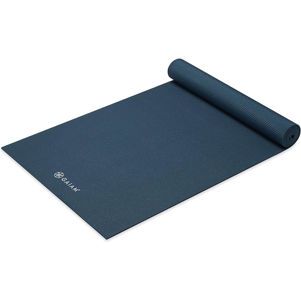 image:imageGaiam Yoga Mat  Premium 5mm Solid Thick Non Slip Exercise amp Fitness Mat for All Types of Yoga Pilates amp Floor Workouts 68 x 24 x 5mmMarine