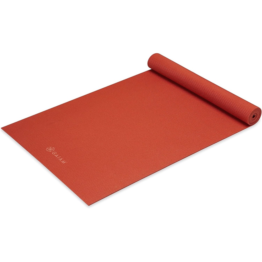 image:imageGaiam Yoga Mat  Premium 5mm Solid Thick Non Slip Exercise amp Fitness Mat for All Types of Yoga Pilates amp Floor Workouts 68 x 24 x 5mmSunburnt