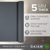 image:imageGaiam Yoga Mat  Premium 5mm Solid Thick Non Slip Exercise amp Fitness Mat for All Types of Yoga Pilates amp Floor Workouts 68 x 24 x 5mmFolkstone Grey