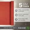 image:imageGaiam Yoga Mat  Premium 5mm Solid Thick Non Slip Exercise amp Fitness Mat for All Types of Yoga Pilates amp Floor Workouts 68 x 24 x 5mmSunburnt