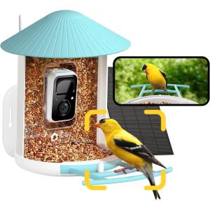 imageNETVUE by Birdfy AI Smart Bird Feeder with Camera AI Auto Capture Each Bird Come ampamp Identify 6000 Bird Species Cloud Store Bird Videos ampamp Birdwatching On Live Ideal Gift for Bird Lover BlueSky Blue