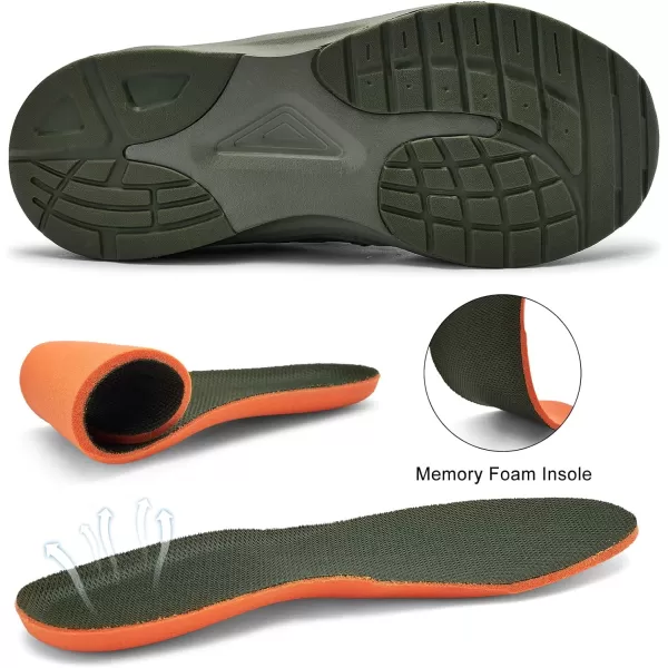 imageMens White Sneaker Tennis Shoes  Slip On Running Shoes Memory Foam Lightweight Casual Walking Shoes for Athletic Workout GymCamouflage Green