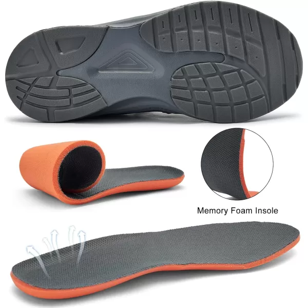 imageMens White Sneaker Tennis Shoes  Slip On Running Shoes Memory Foam Lightweight Casual Walking Shoes for Athletic Workout GymCamouflage Grey