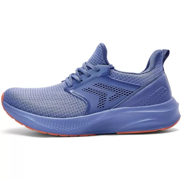 imageMens White Sneaker Tennis Shoes  Slip On Running Shoes Memory Foam Lightweight Casual Walking Shoes for Athletic Workout GymVista Blue