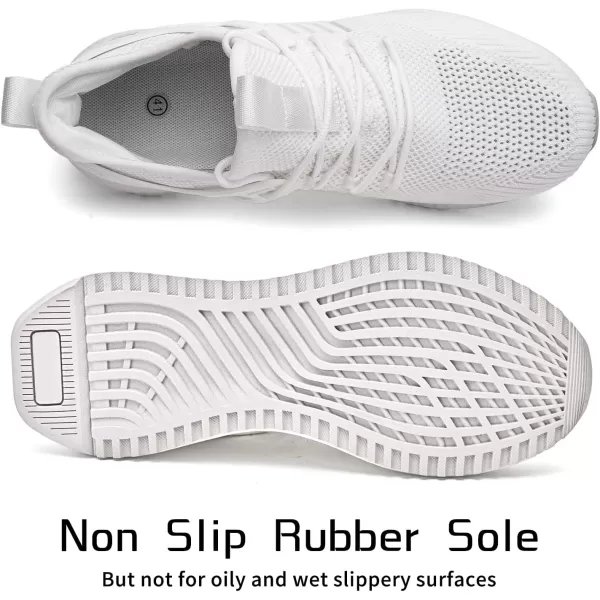 imageSDolphin Mens Running Shoes Sneakers  Tennis Workout Walking Gym Athletic Rubber Sole Breathable Comfortable Non Slip Fashion ShoesCwhite