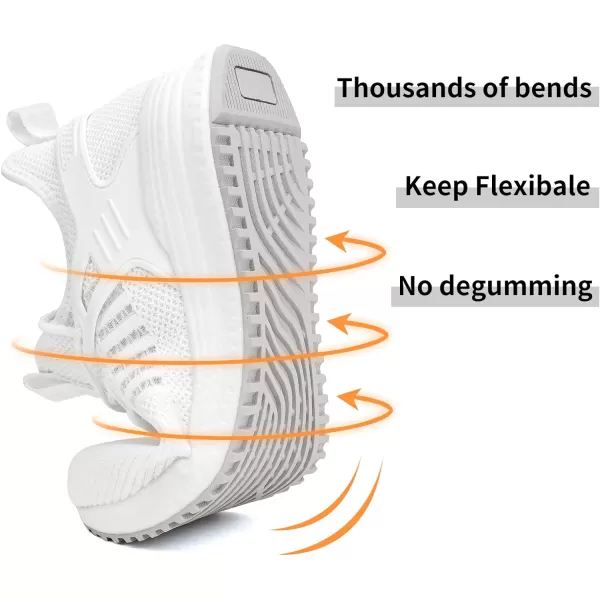 imageSDolphin Mens Running Shoes Sneakers  Tennis Workout Walking Gym Athletic Rubber Sole Breathable Comfortable Non Slip Fashion ShoesCwhite