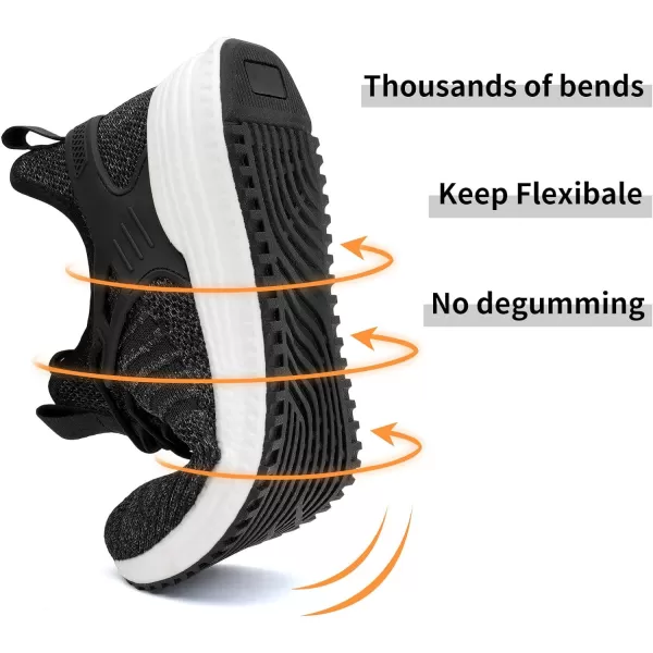 imageSDolphin Mens Running Shoes Sneakers  Tennis Workout Walking Gym Athletic Rubber Sole Breathable Comfortable Non Slip Fashion ShoesEmix Black