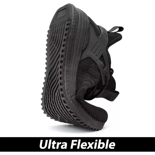 imageSDolphin Mens Running Shoes Wide Slip on Sneakers Tennis Workout Wide Width Walking Shoes Gym Athletic Breathable ComfortableBlack
