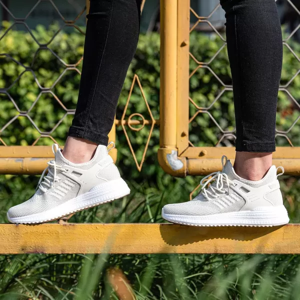 imageSDolphin Running Shoes Women Sneakers  Comfortable Memory Foam Lightweight Walking Tennis Workout Athletic ShoesBeige