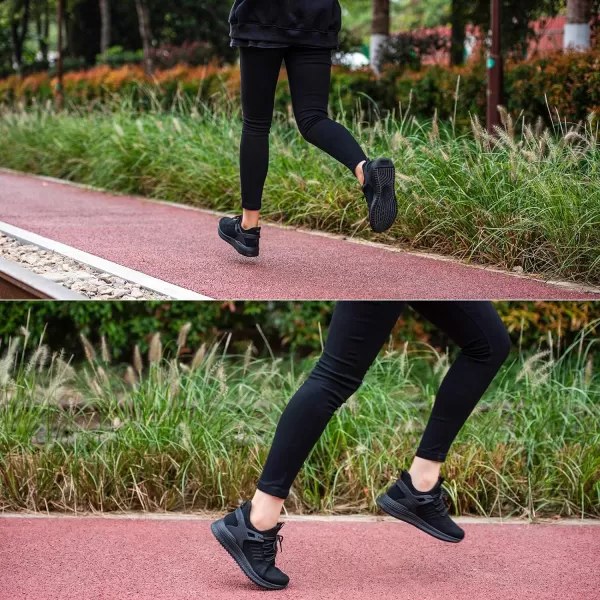 imageSDolphin Running Shoes Women Sneakers  Comfortable Memory Foam Lightweight Walking Tennis Workout Athletic ShoesBlack