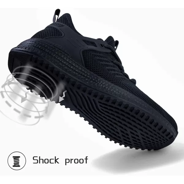 imageSDolphin Running Shoes Women Sneakers  Comfortable Memory Foam Lightweight Walking Tennis Workout Athletic ShoesBlack