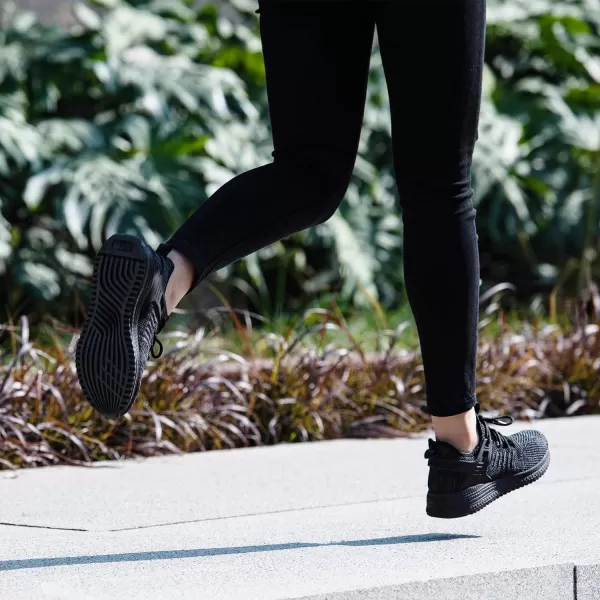 imageSDolphin Running Shoes Women Sneakers  Comfortable Memory Foam Lightweight Walking Tennis Workout Athletic ShoesBlackBlack