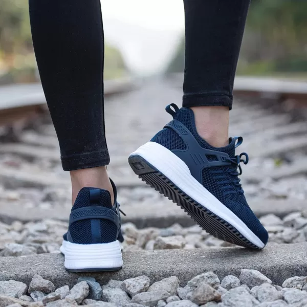imageSDolphin Running Shoes Women Sneakers  Comfortable Memory Foam Lightweight Walking Tennis Workout Athletic ShoesBlue