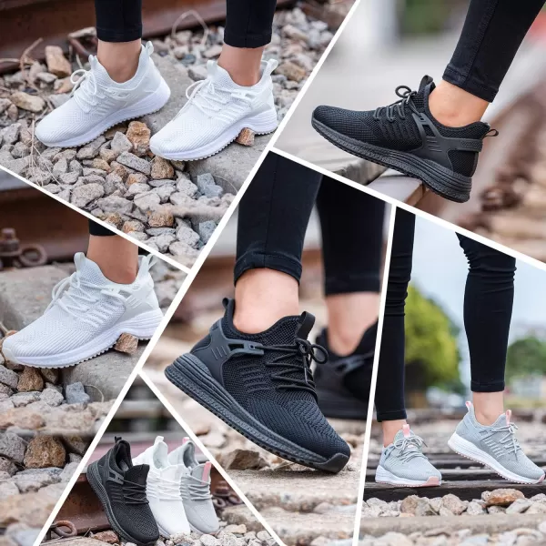 imageSDolphin Running Shoes Women Sneakers  Comfortable Memory Foam Lightweight Walking Tennis Workout Athletic ShoesGrey