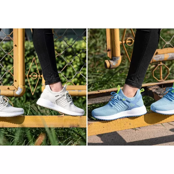 imageSDolphin Running Shoes Women Sneakers  Comfortable Memory Foam Lightweight Walking Tennis Workout Athletic ShoesLight Blue